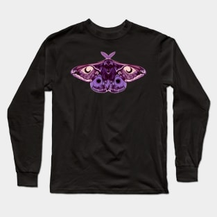 Moth sticker lilac, purple and violet Long Sleeve T-Shirt